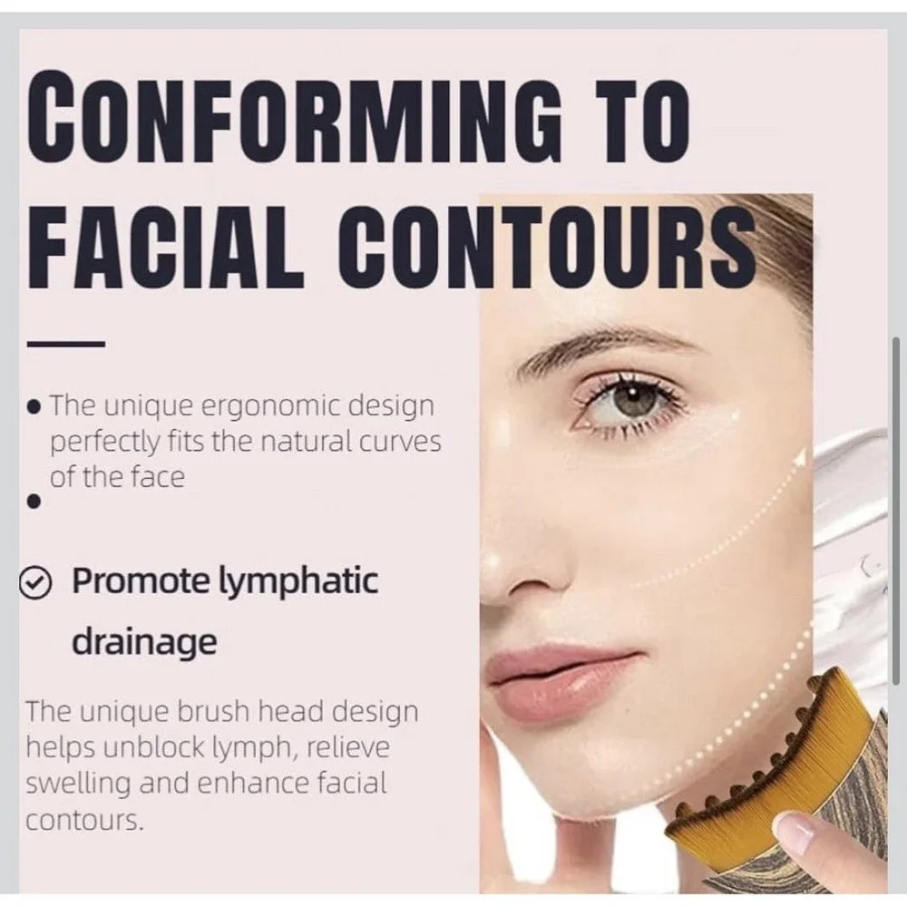 8N26/ Lymphatic Contour Face Brush for Sculpting – Anti-Puffiness, Detox & Lift